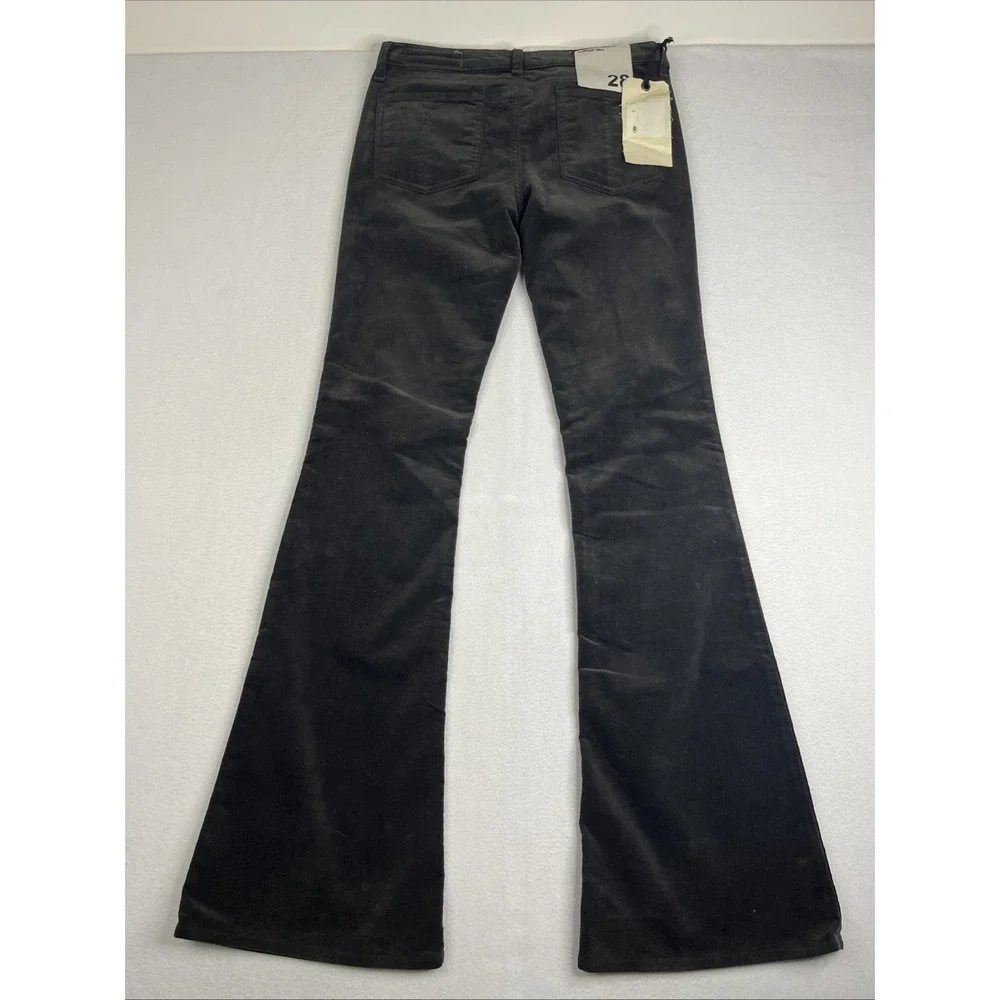 Rag & Bone Elephant Bell Corduroy Pants Brown Charcoal Women 28 W1523C094CHA